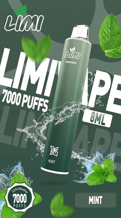 LIMI 7000抛棄式 3.5% 強勁尼古丁鹽 交織極致冰感水果層次 瞬時爆發震撼擊喉體感 搭載 650mAh 能量核心長效續航 台灣現貨 - 图片 14
