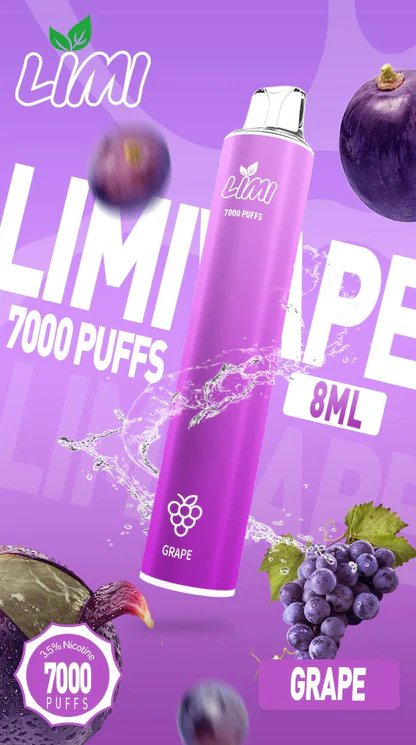 LIMI 7000抛棄式 3.5% 強勁尼古丁鹽 交織極致冰感水果層次 瞬時爆發震撼擊喉體感 搭載 650mAh 能量核心長效續航 台灣現貨 - 图片 16