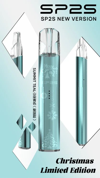 【聖誕限定】SP2S 頂級鈦金屬浮雕主機 鈦金屬立體浮雕呈現極致奢華質感 璀璨七彩 LED 閃耀動人 完美兼容一代通用煙彈 台灣現貨 - 图片 4